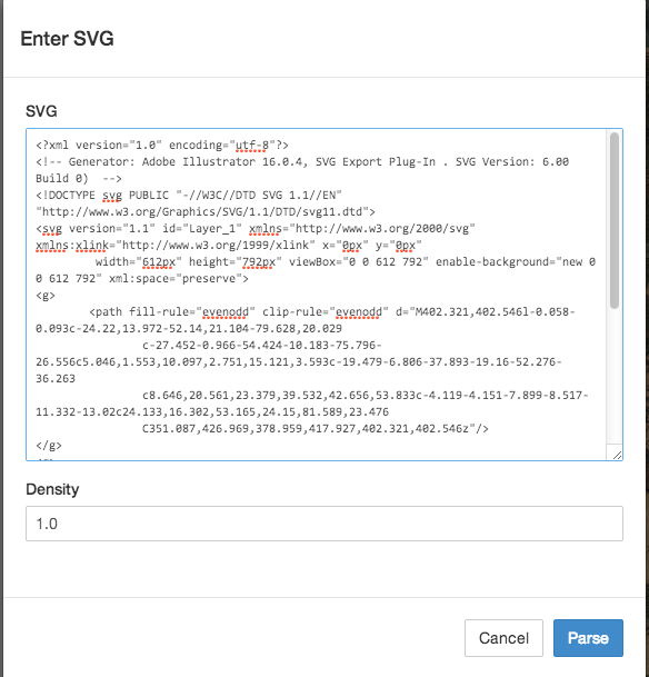 Screenshot of Draw SVG Tool Code Example